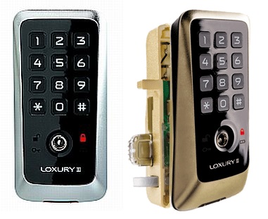 Замки для шкафчиков с кодовой клавиатурой LUXURY 3 (LL75AP) - электронный замок для шкафчиков с кодовой клавиатурой