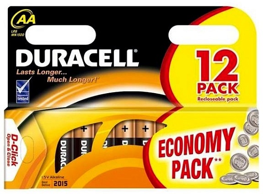 Элементы питания DURACEL Duracell Alkaline LR6 (AA) - элемент питания (батарейка)