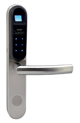 Электронные замки для пластиковых дверей / алюминиевых дверей 929-F - офисный электронный замок [НАКЛАДКА] биометрический с кодовой клавиатурой