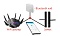 Электронные замки Mifare (13.56Mhz) E-LOCKS Black - умная электронный замок / накладка - карта+код+bluetooth